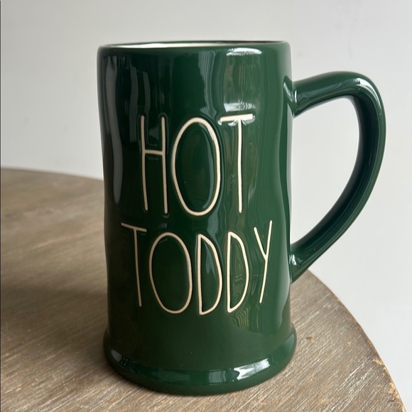 Rae Dunn Green “HOT TODDY” Tall Ceramic Stein Mug - Picture 2 of 10